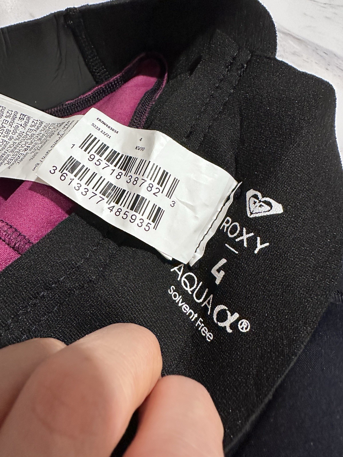 Roxy Womens 2mm Swell Series Black Long Sleeve Back Zip Spring Wetsuit Sz 4 NWOT