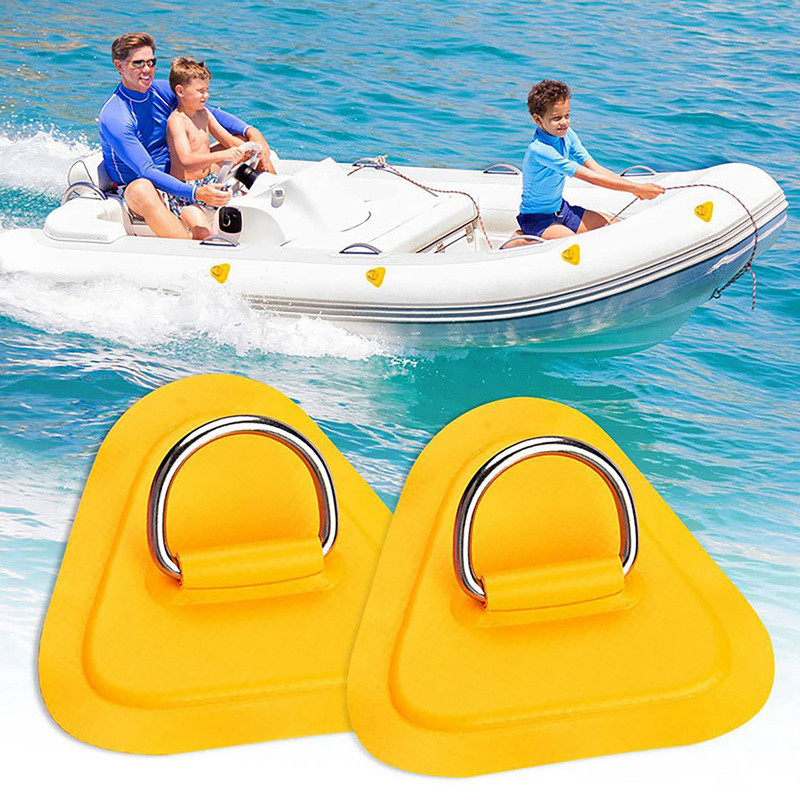 6x Marine D Ring Pad Patch for PVC Inflatable Boat Raft Dinghy Surfboard Outdoor