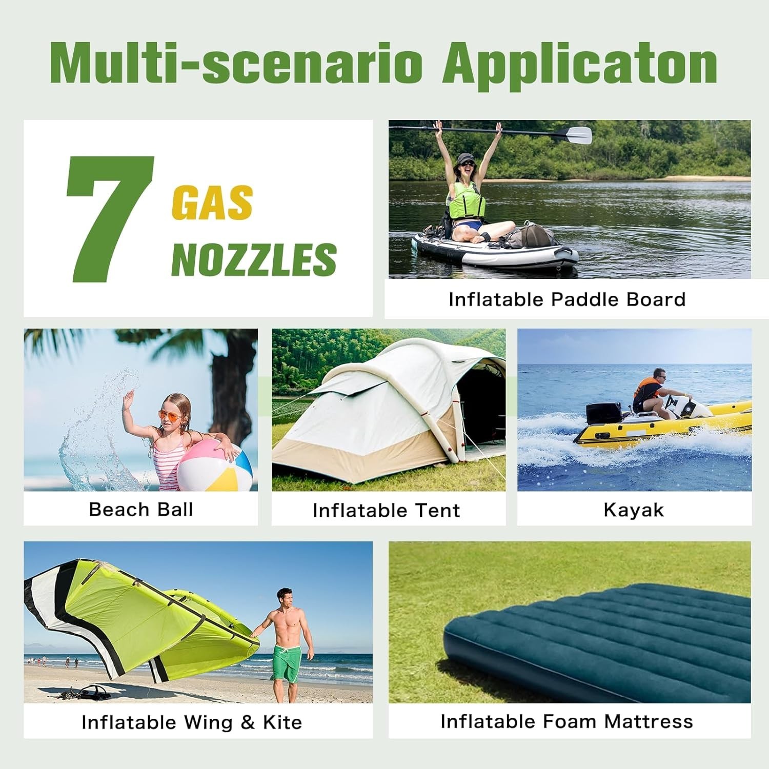 Anoutway 20PSI Electric SUP Air Pump | Inflator for Paddle Board, boat, kayak