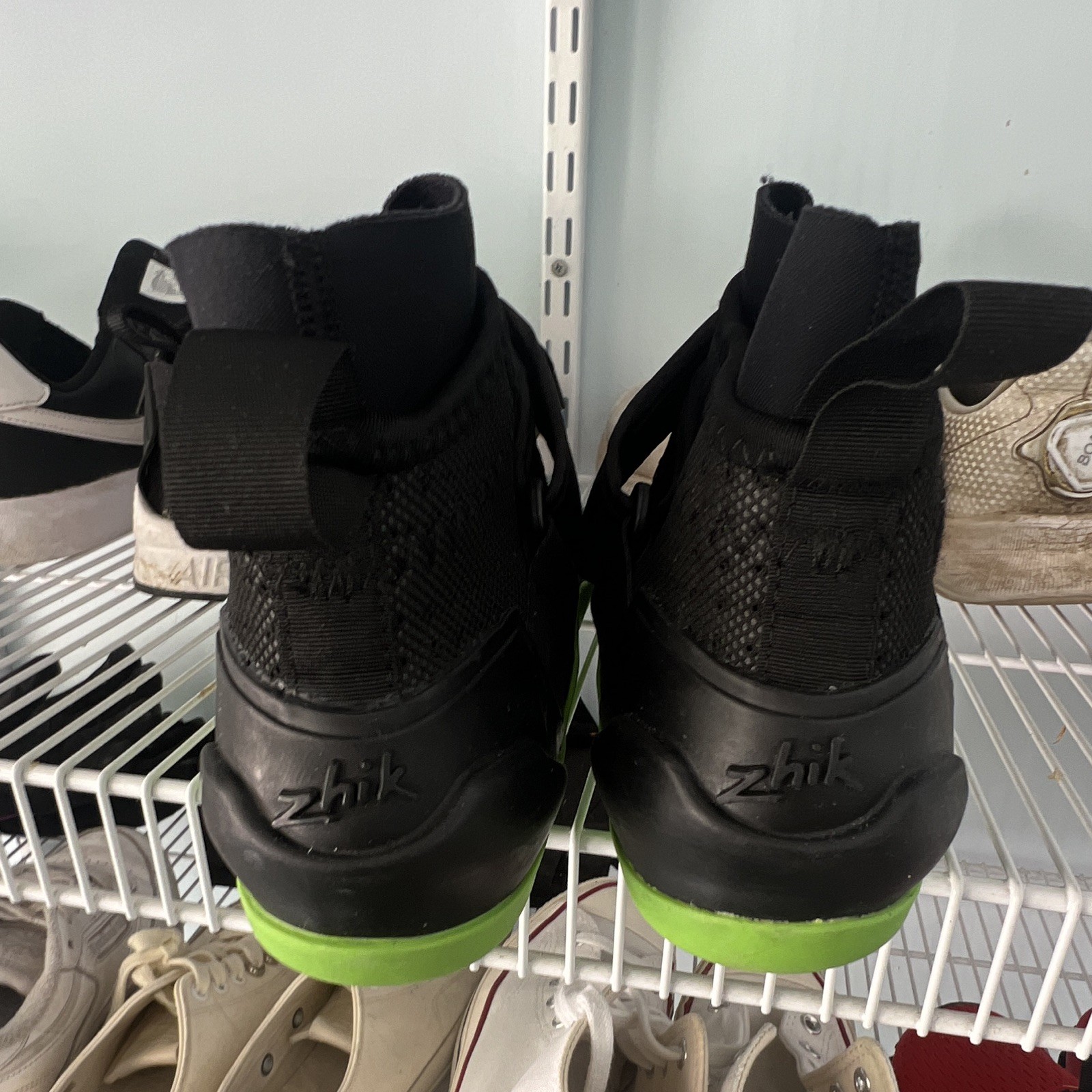 Zhik Water Sport Boots/Booties Gray/Black Green Sole US 9.5 EU 43 sailing shoes