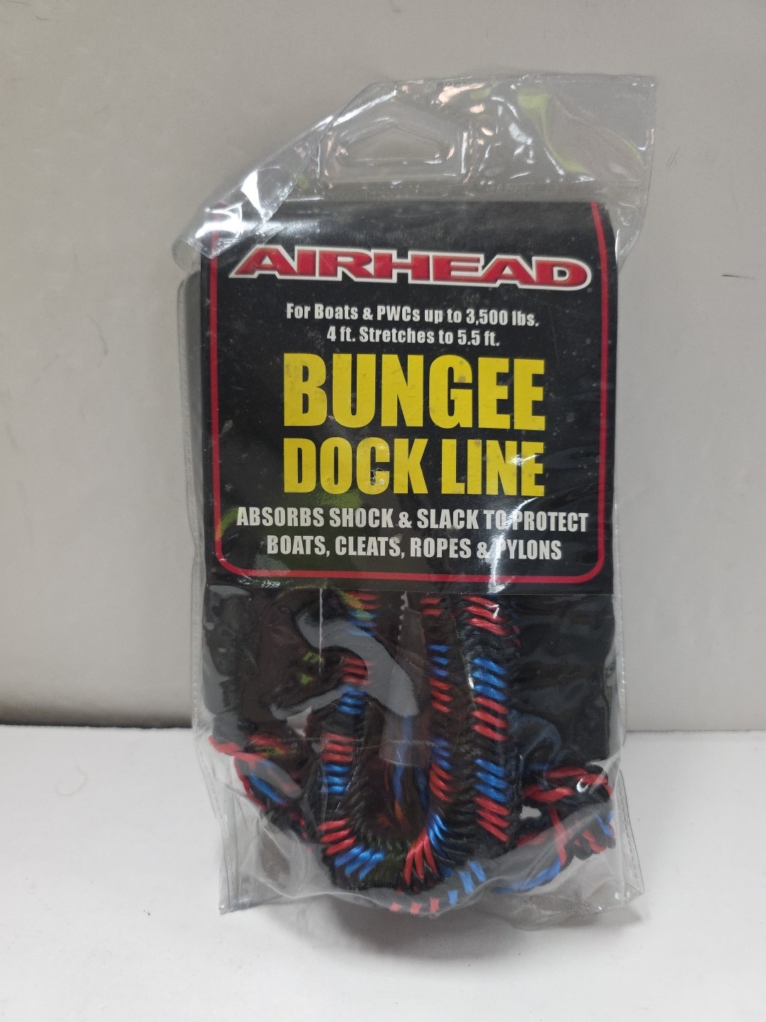 Lot Of (2) Airhead Bungee Line Boat OR Jet Ski Dock Lines Floating, 4ft To 5.5ft