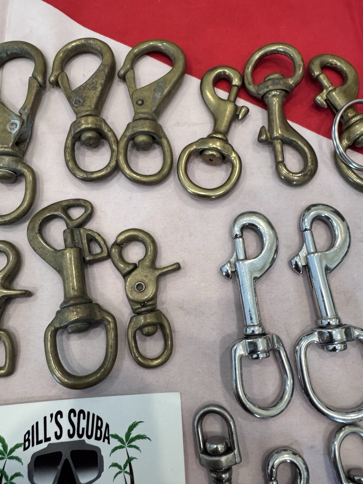 SCUBA BRASS OR CHROME CLIPS LARGE OR SMALL ONLY $15.00