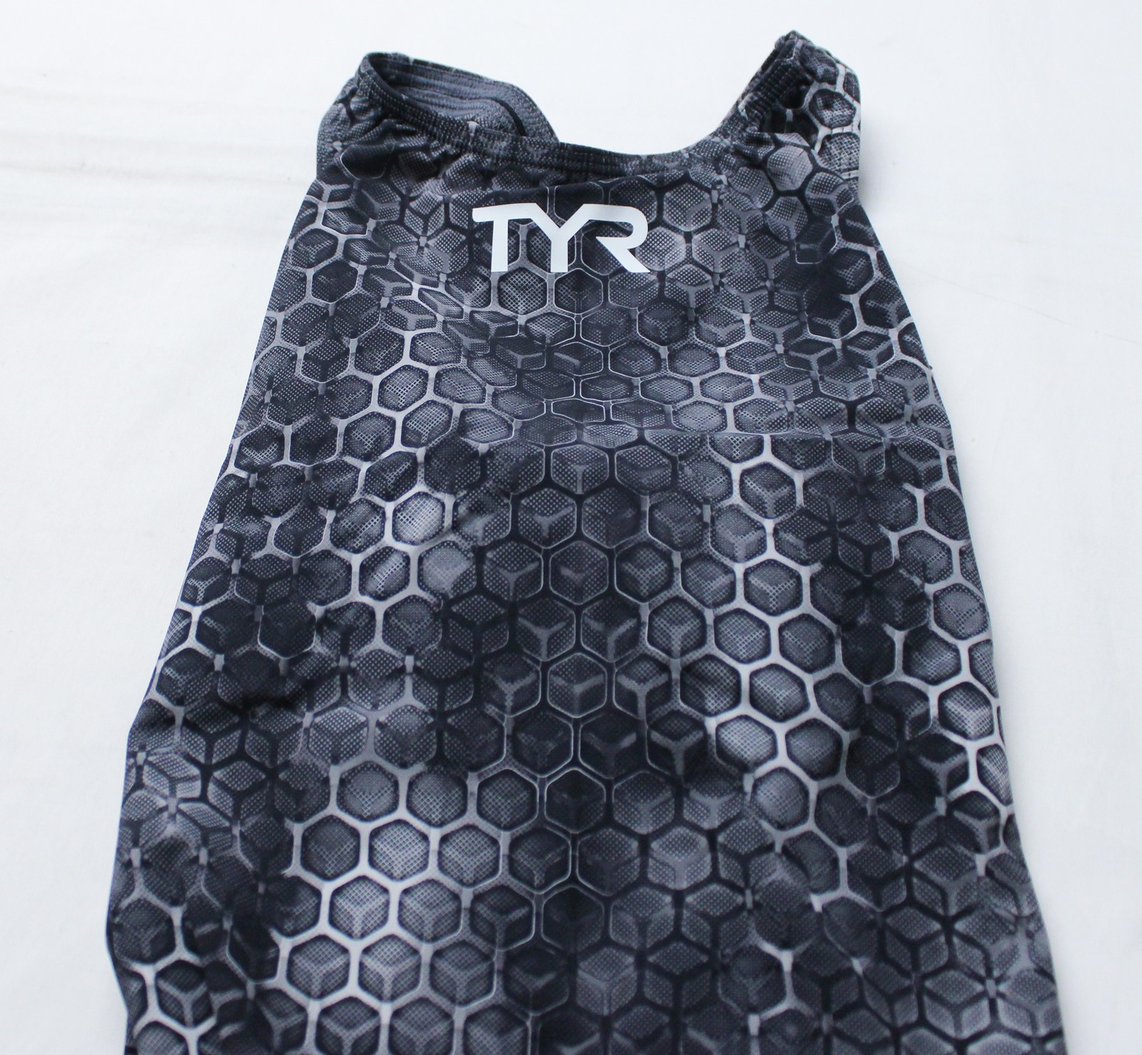TYR Women’s Akurra Thresher Open Back Athletic Swimsuit LB3 Gray/Multi Size 34