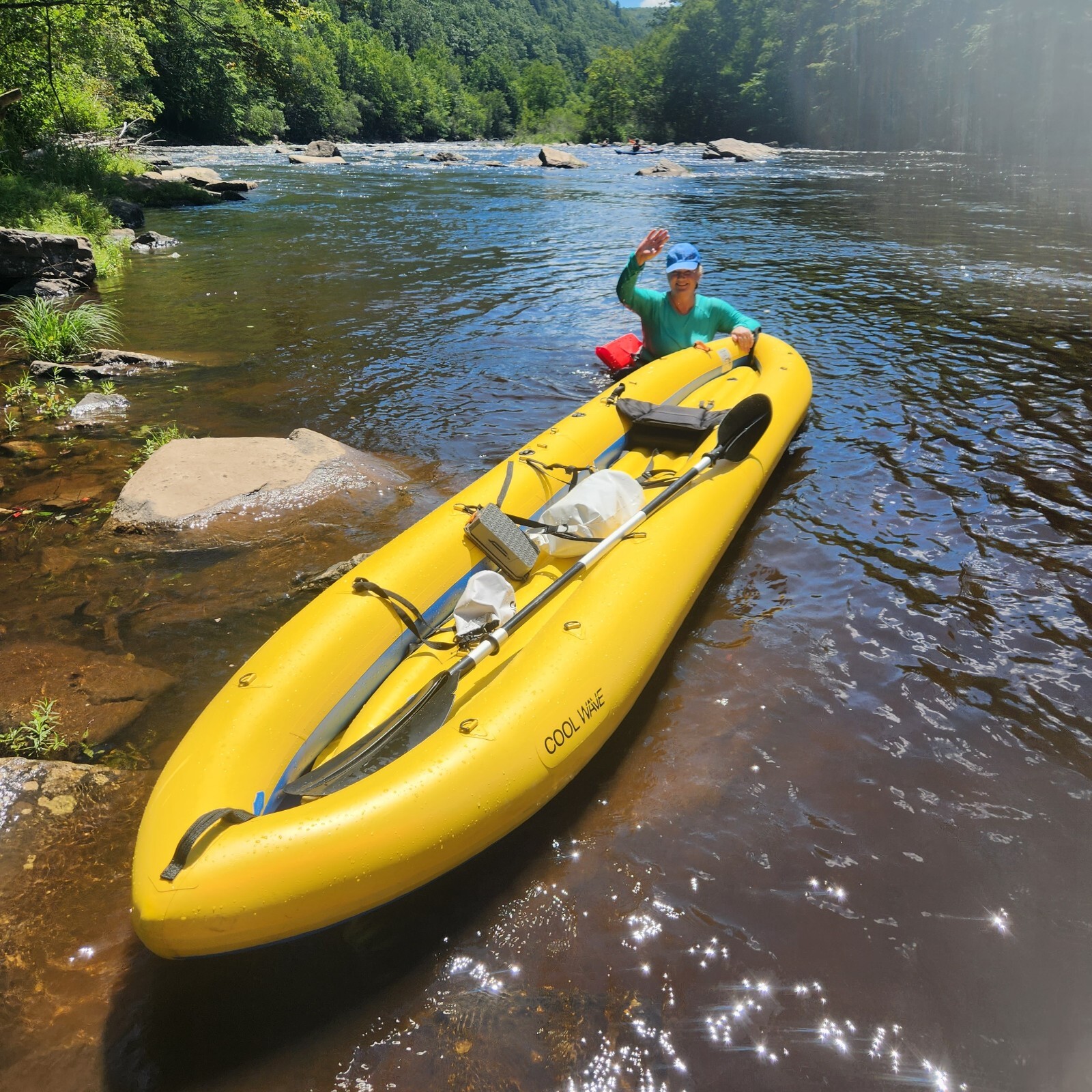 Kayak Inflatable Heavy Duty. COOL WAVE. Made in UKRAINE.