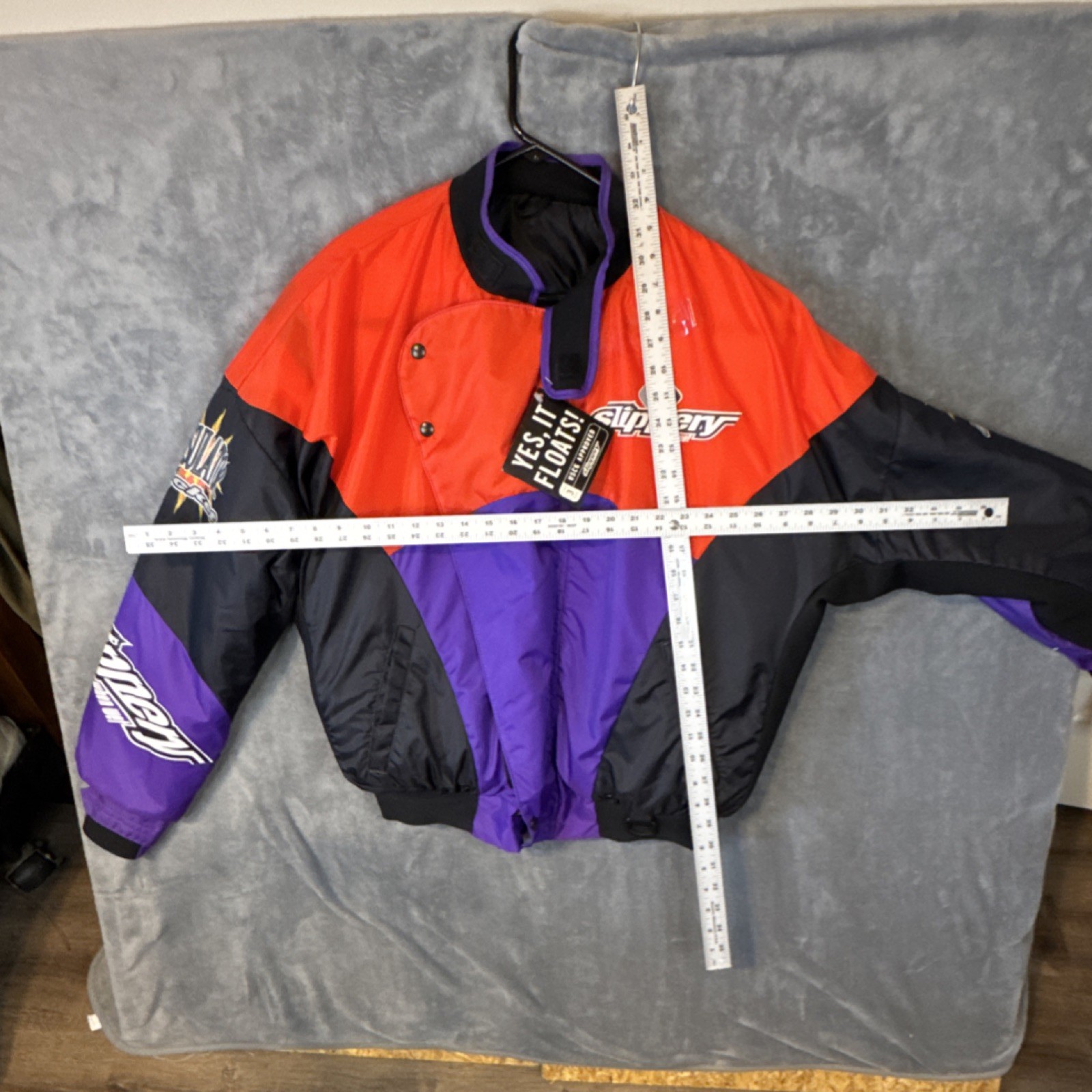 Slippery Insulator Jacket Type III PFD Adult Large Red/Black/Purple