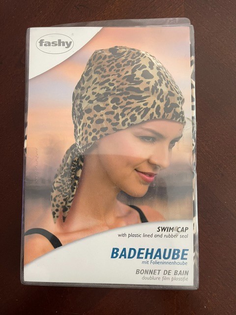 Fashy Leopard print Swim Cap/Shower Cap Hair Protection