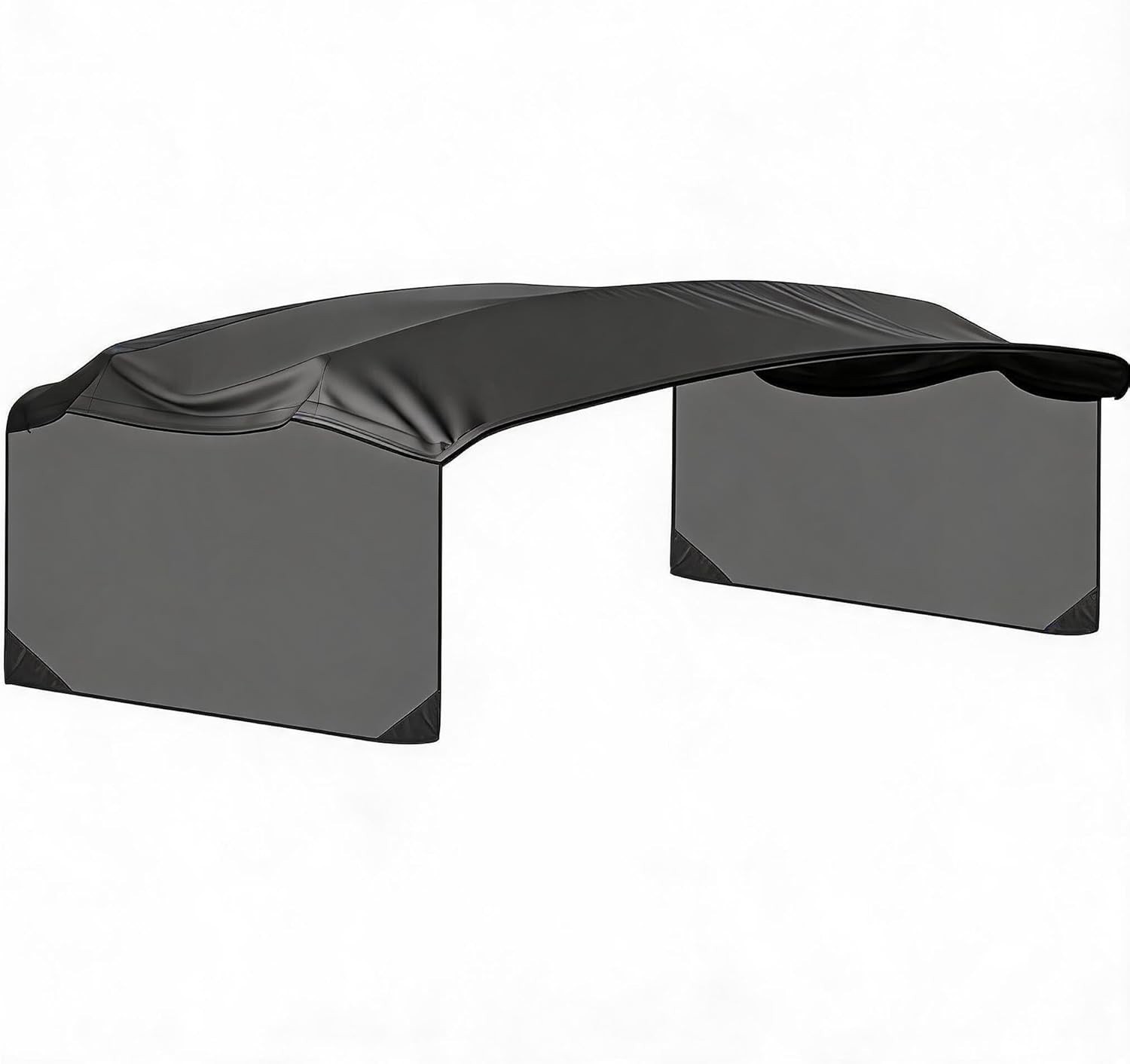 600D 4 Bow Bimini Replacement Canvas 8FT Boat Sun Shade Side Walls