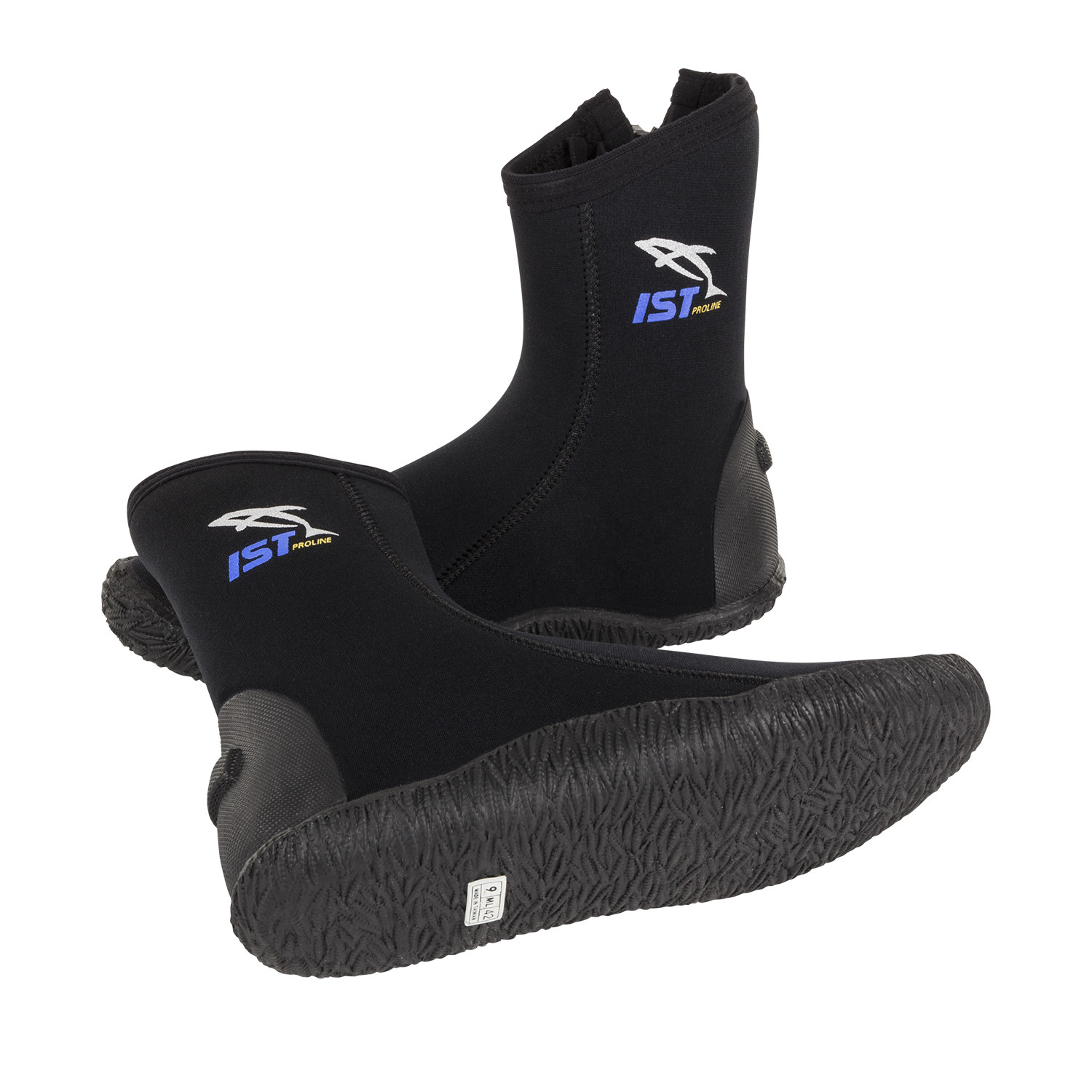 IST S19 5mm Nylon II High Cut Diving Booties with Vulcanized Rubber Sole