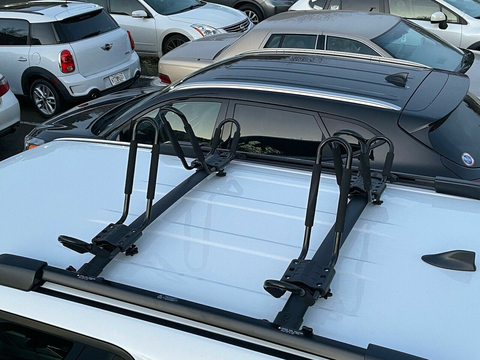 4 PCS Canoe Boat Kayak Roof Rack Car SUV Truck Top Mount Carrier J Cross Bar