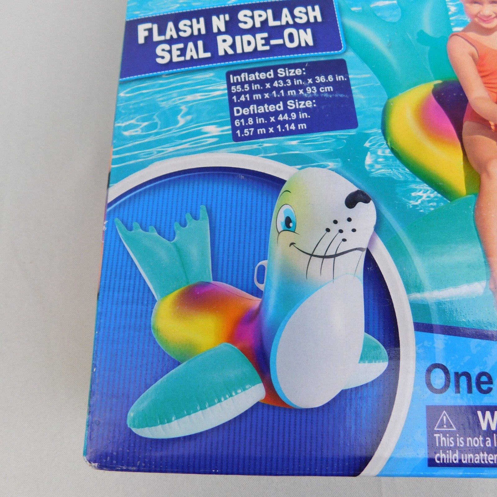Bestway H2O Go! Flash N’ Splash Kids Seal Ride-On Inflatable Pool Float #4914