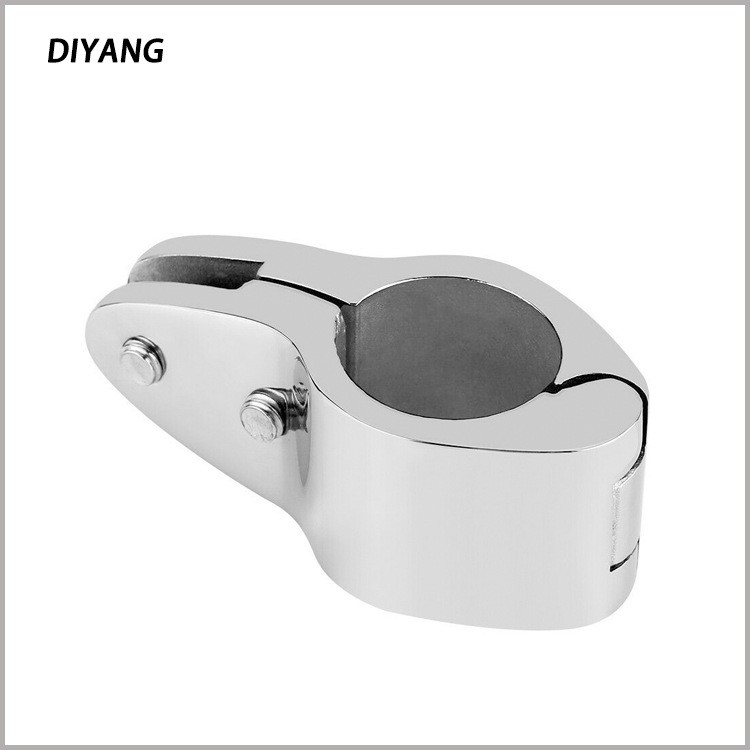SS316 Pipe Clamp Marine Detachable Split Sliding Sleeve Boat Sunshade Mounting