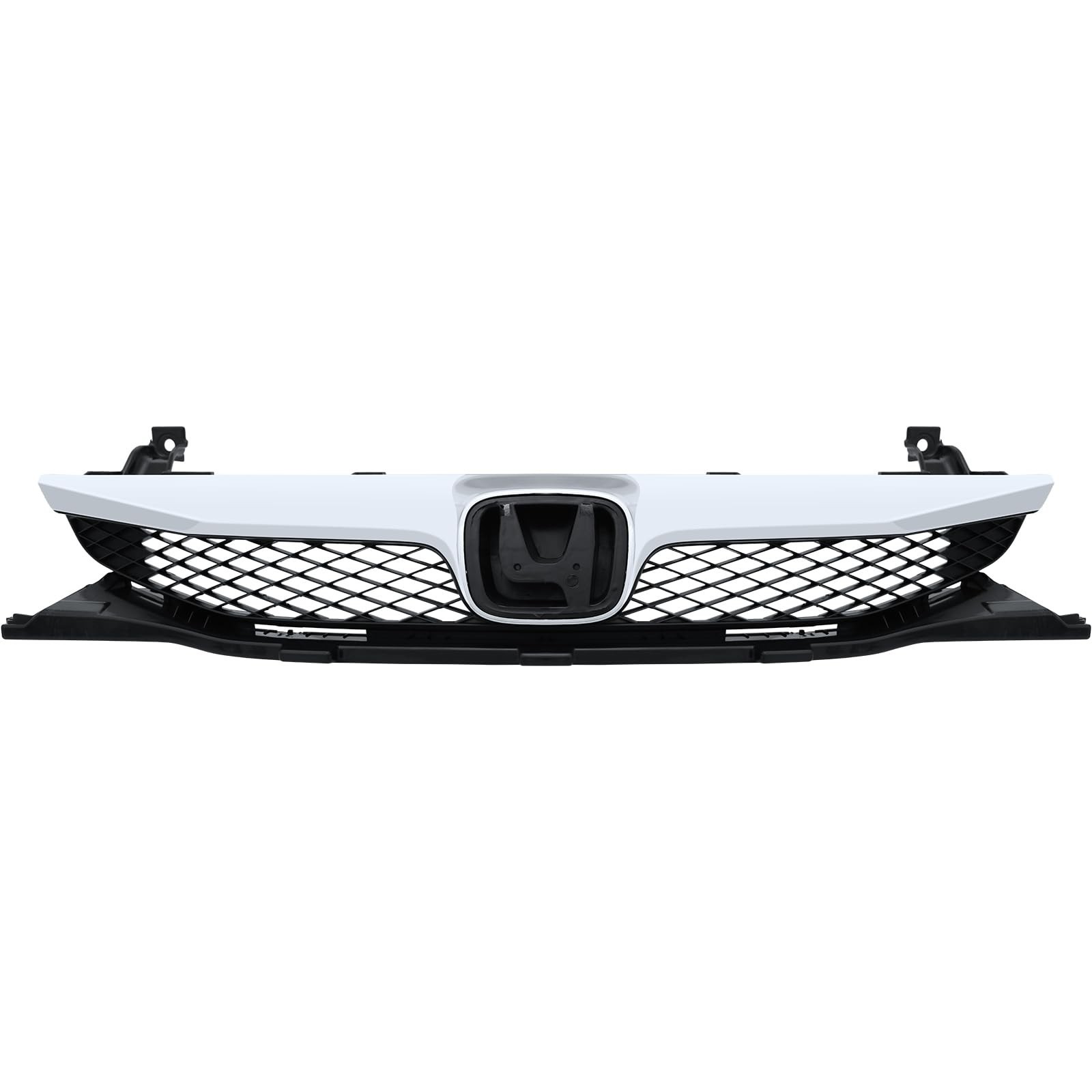BXZ Front Bumper Grille Grill Upper Lower With Chrome Trim For Honda Civic Se…