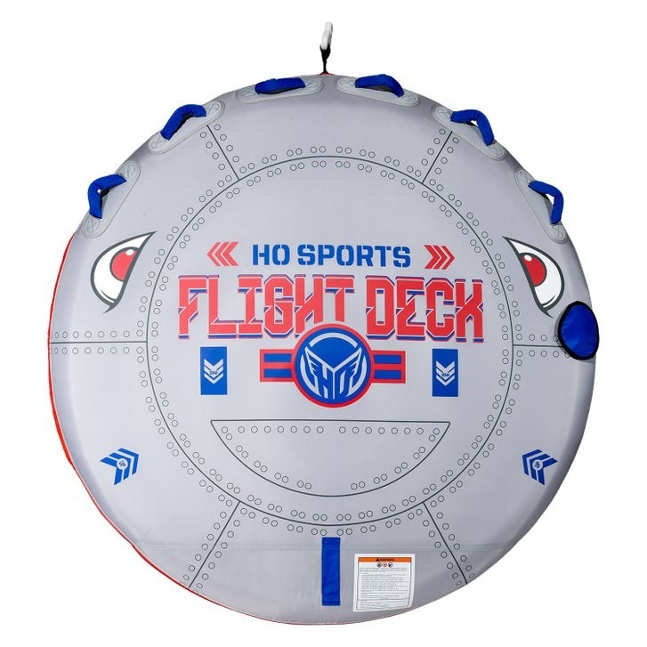 HO Sports Flight Deck 3-Person Towable Tube with TowPro Rope System & 12V Pump