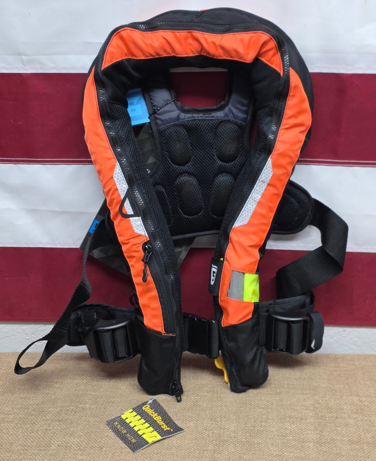 Bluestorm Arcus 40 HD Orange Inflatable AUTOMATIC Life Jacket USCG Type 2 PFD