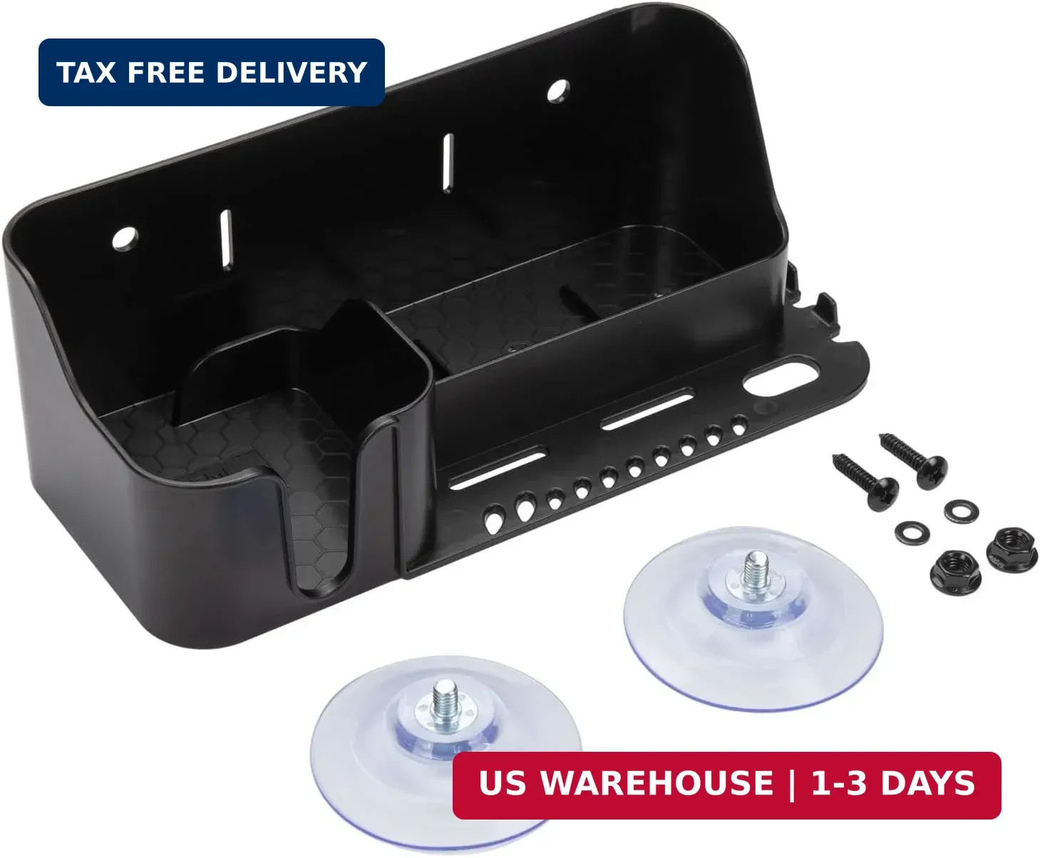 KEMIMOTO Boat Cup Holder, Caddy Organizer Installed With Screws/Suction Cups on