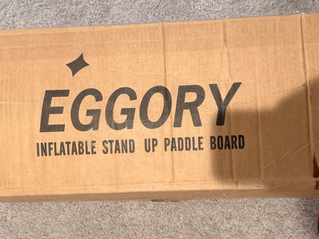 Eggory 11ft Inflatable Paddle Board SUP Set – Wood Green Bag Kit