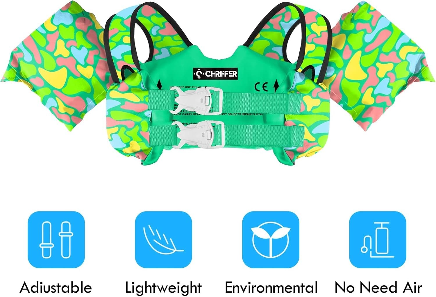 Kids Swim Vest Life Jacket for 30-55 Pounds Boys and Girls 2-7 Toddler Floaties