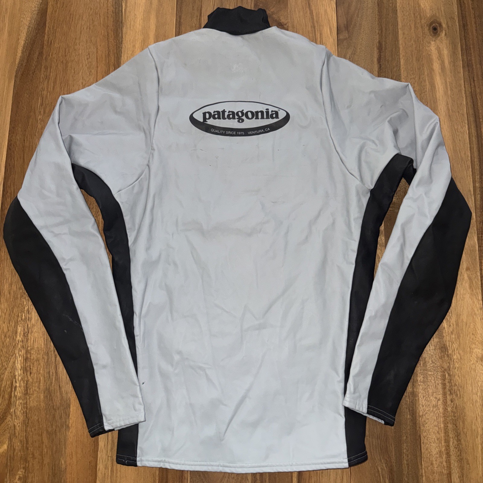 Vintage Patagonia Neoprene Fleece Lined Wetsuit Top Surf Jacket 1998 M USA