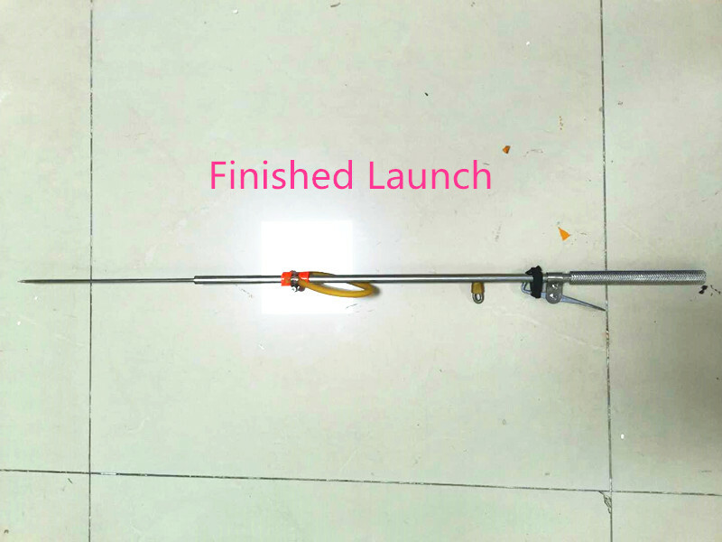 1Pc Stainless Steel Rubber Band Ejection Fish Gun Diving Guns-without/ with Barb