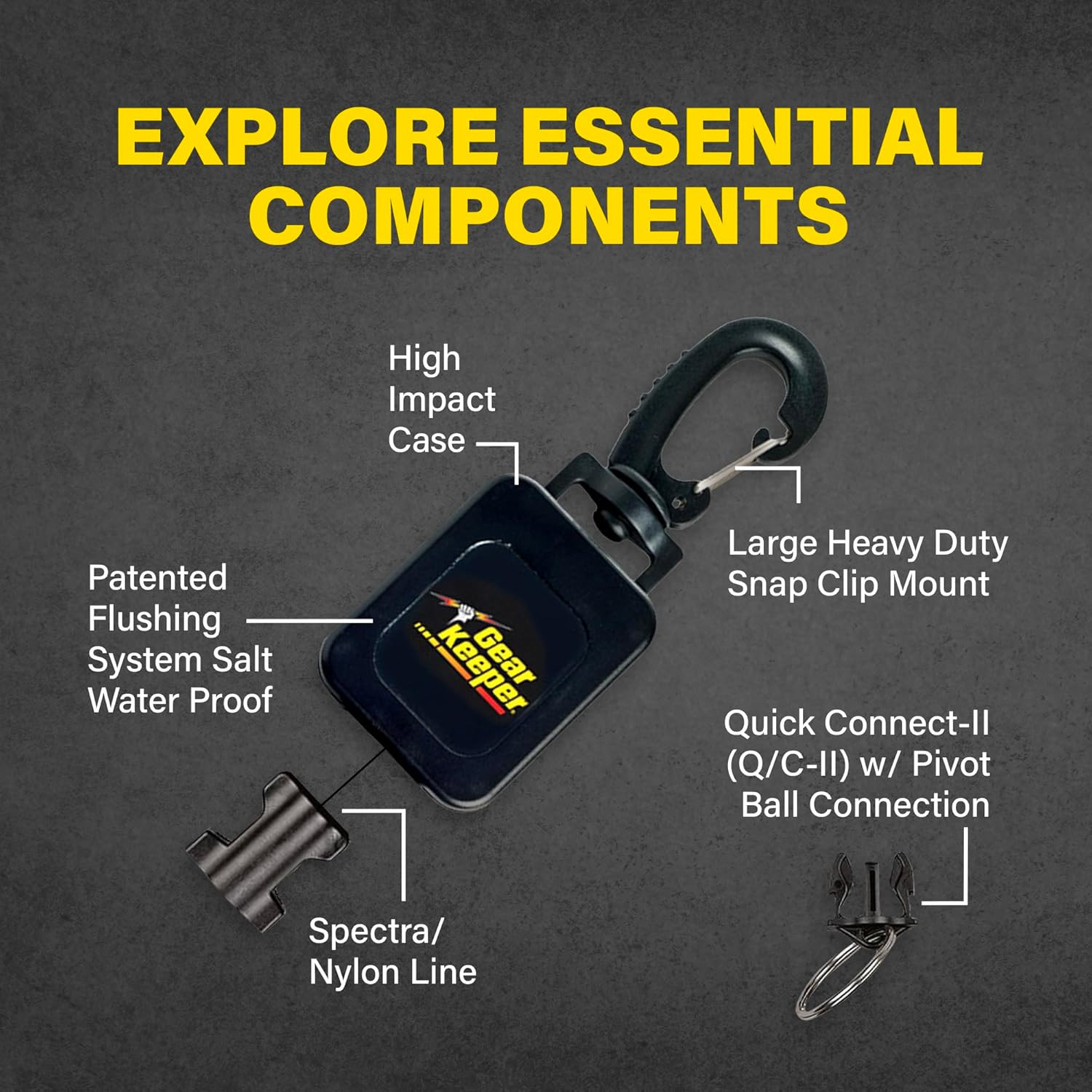 Compact Scuba Diving Console – RT4 Series Scuba Gear for Securing at Hip/Chest –