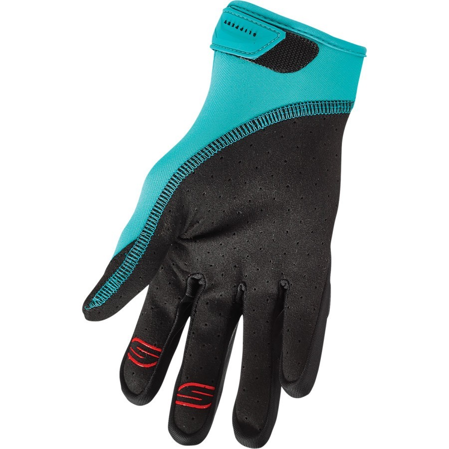 SLIPPERY CIRCUIT WATERCRAFT GLOVES PWC JET SKI BEACH BOAT BLACK/AQUA MEN’S 2XL