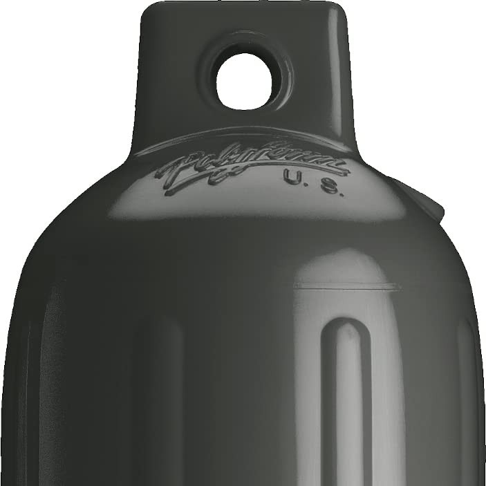 Polyform G3 Graphite Boat Fender 5.5 x 19 Inch Vinyl Twin Eye Dock Bumper USA
