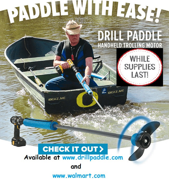 Drill Paddle ®, SCUBA, KAYAK,BOAT,CANOE,PONTOON,TUBE,OCEAN,PONTOON,OAR,DINGHY!