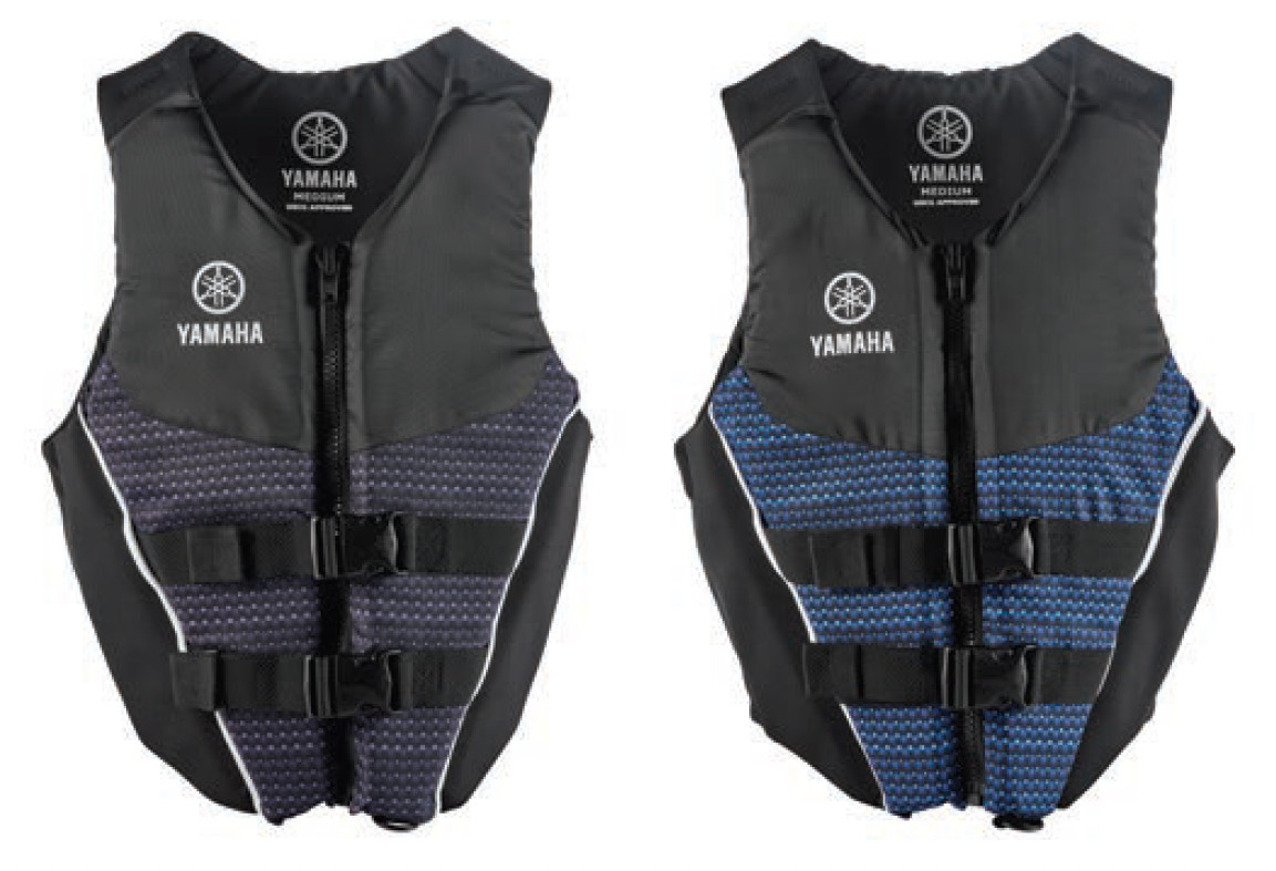 YAMAHA Neoprene/Nylon Combo PFD Blue Gray Life Vest Jacket PWC VX FX MAR-23NNC