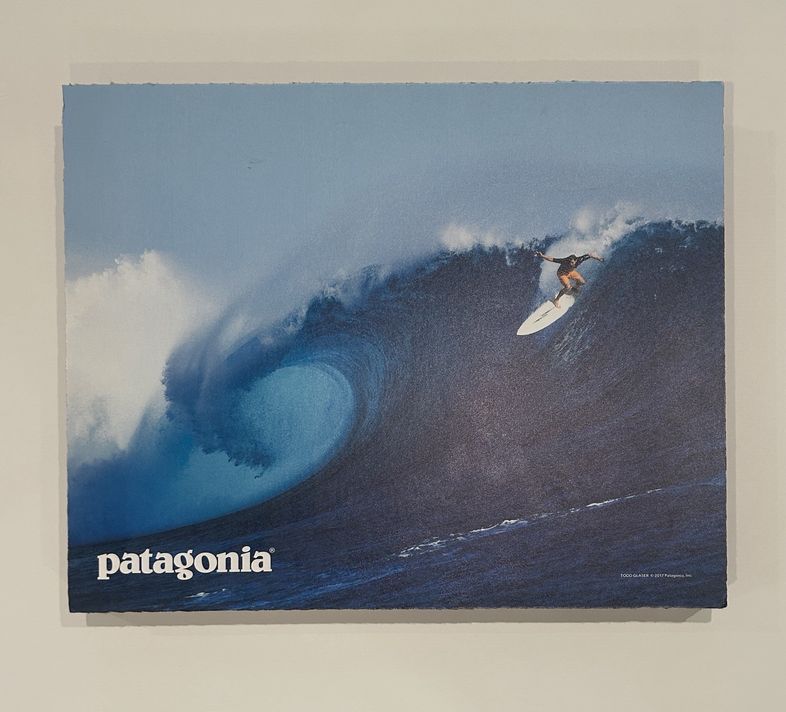 RARE – Patagonia Todd Glaser Surfing Wave Poster/Print Wall Art 16x20x2in