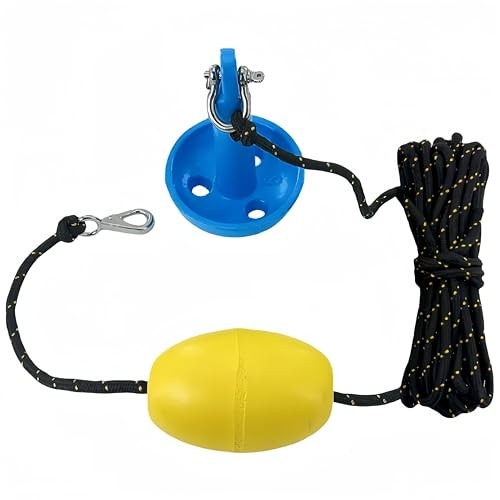 XIALUO Marine Mushroom Anchor Kit 5 lb Blue PE Coated Kayak Anchor Accessories