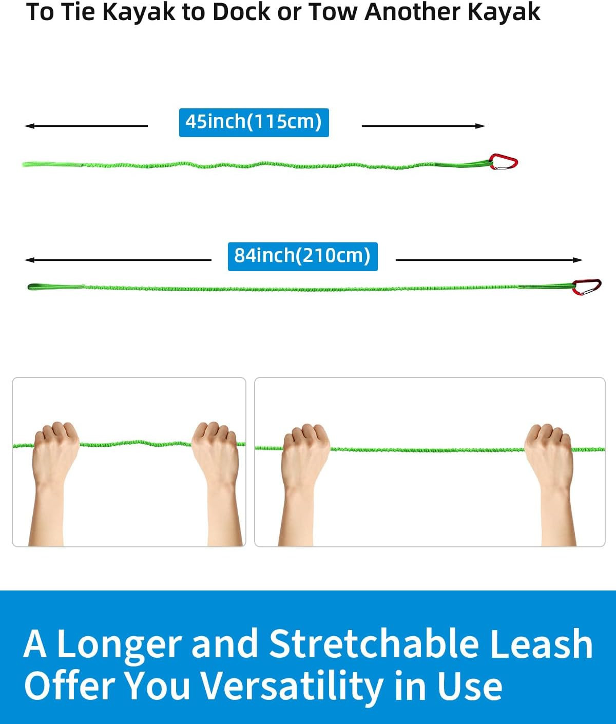 Kayak Paddle Leash Accessories for Kayaking Fishing Paddle Board | 4-7Ft Strecha