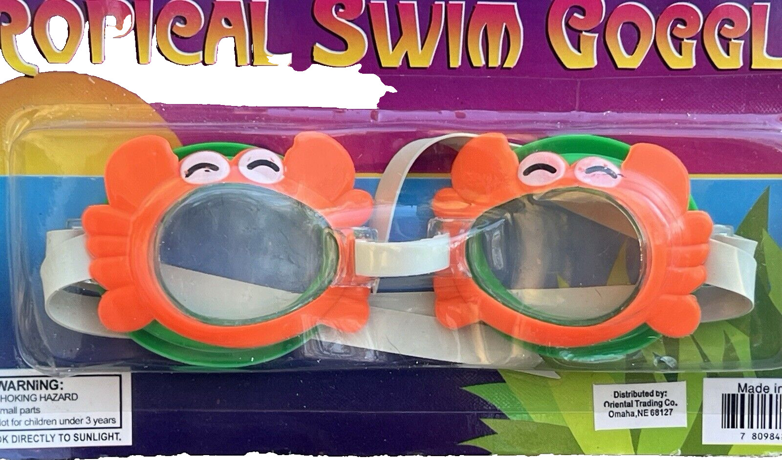 New!! Swim Goggles For Kids – 4 Styles To Choose: Dolphin, Crab, Whale, Fish