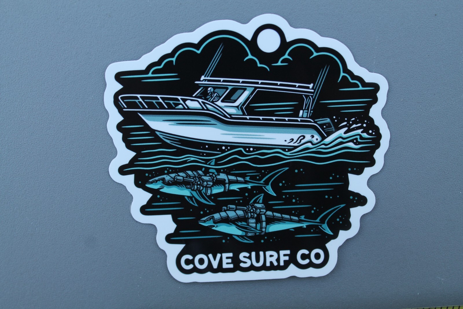 Cove Surf Venice Beach Dogtown POP Boat Shark Night V64B Vintage Surfing STICKER