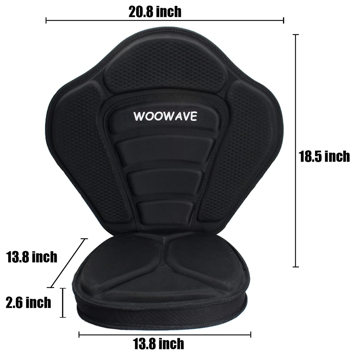 Kayak Seat Thickened Padded Paddleboard Seat Adjustable Boat Seat Cushioned F…