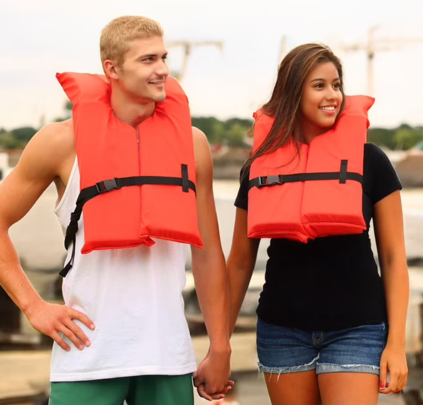 Ozark Trail 4-Pack Adult Type II Life Vest, Includes Storage Bag, Orange