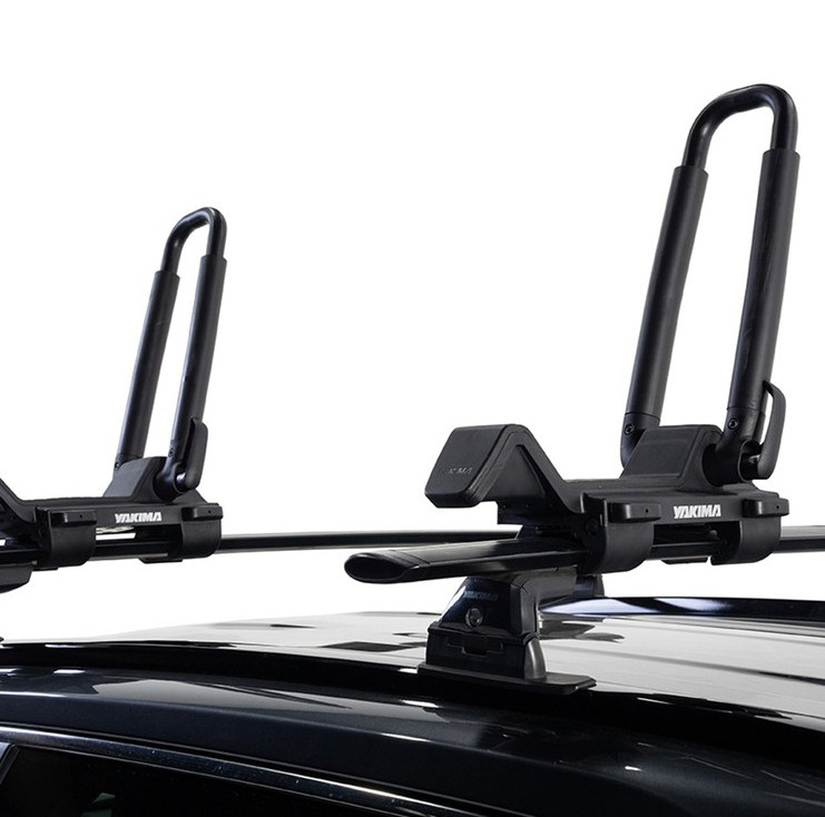 Yakima JayLow Kayak Carrier Roof Rack J Cradle Holds 1 or 2 Kayaks Foldable