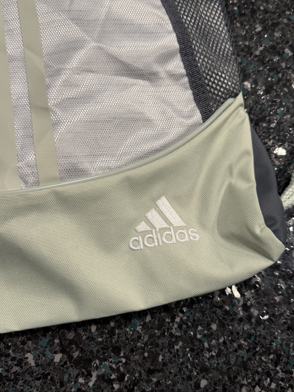 Adidas Alliance Sackpack One Size Two Tone White-clear Onix/Linen NWT