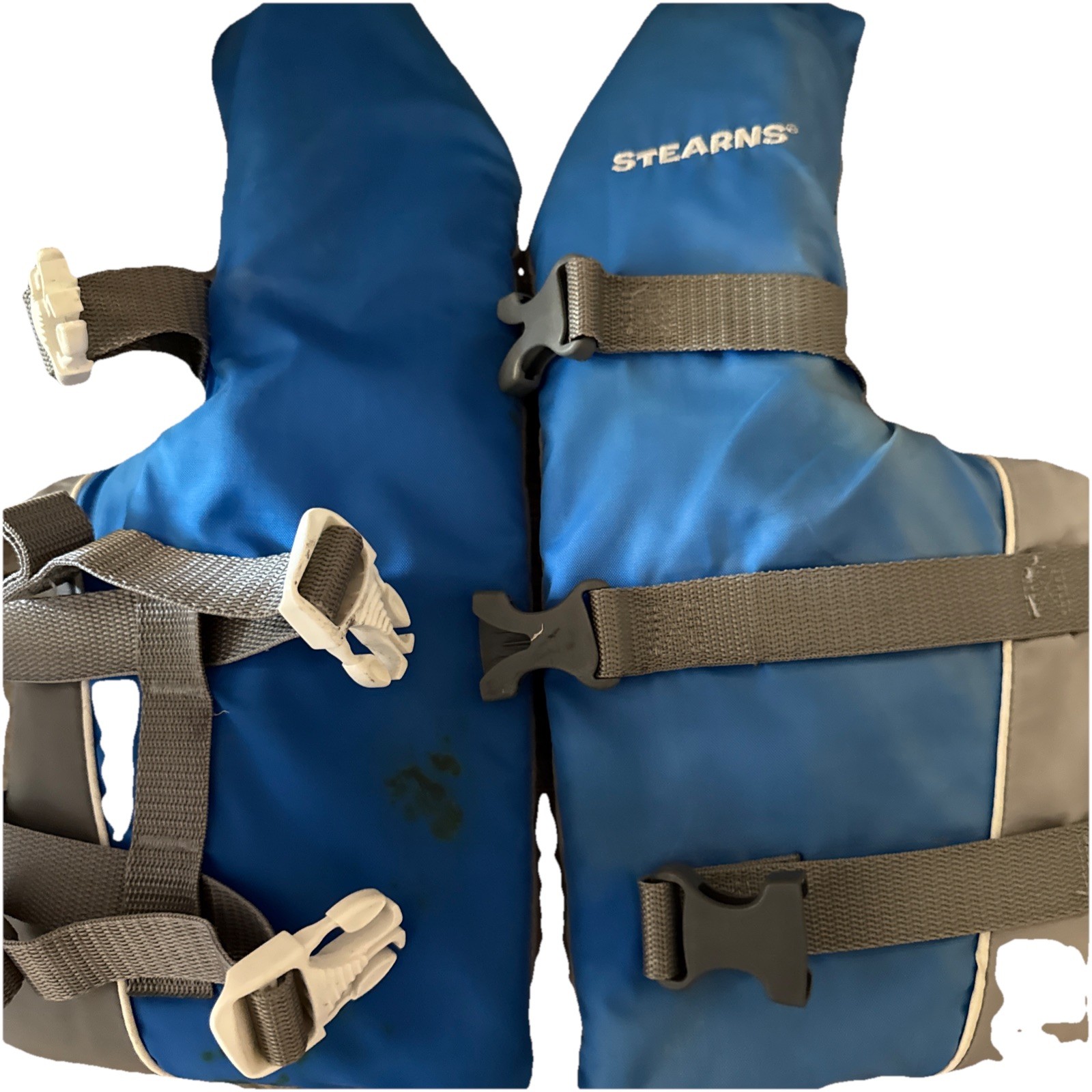 Stearns Life Vest Blue Gray Weight 50-90 Lbs Youth