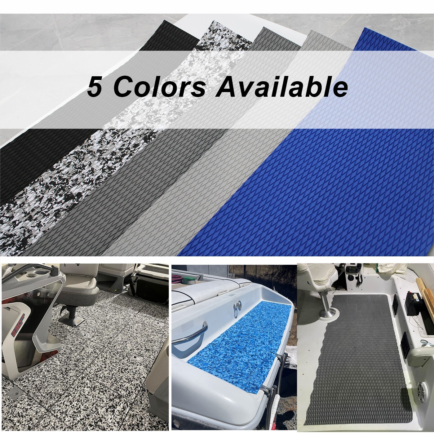 Surfboard Traction Pad , EVA Foam Boat Flooring Kayaks Paddle Non Slip Deck Mats