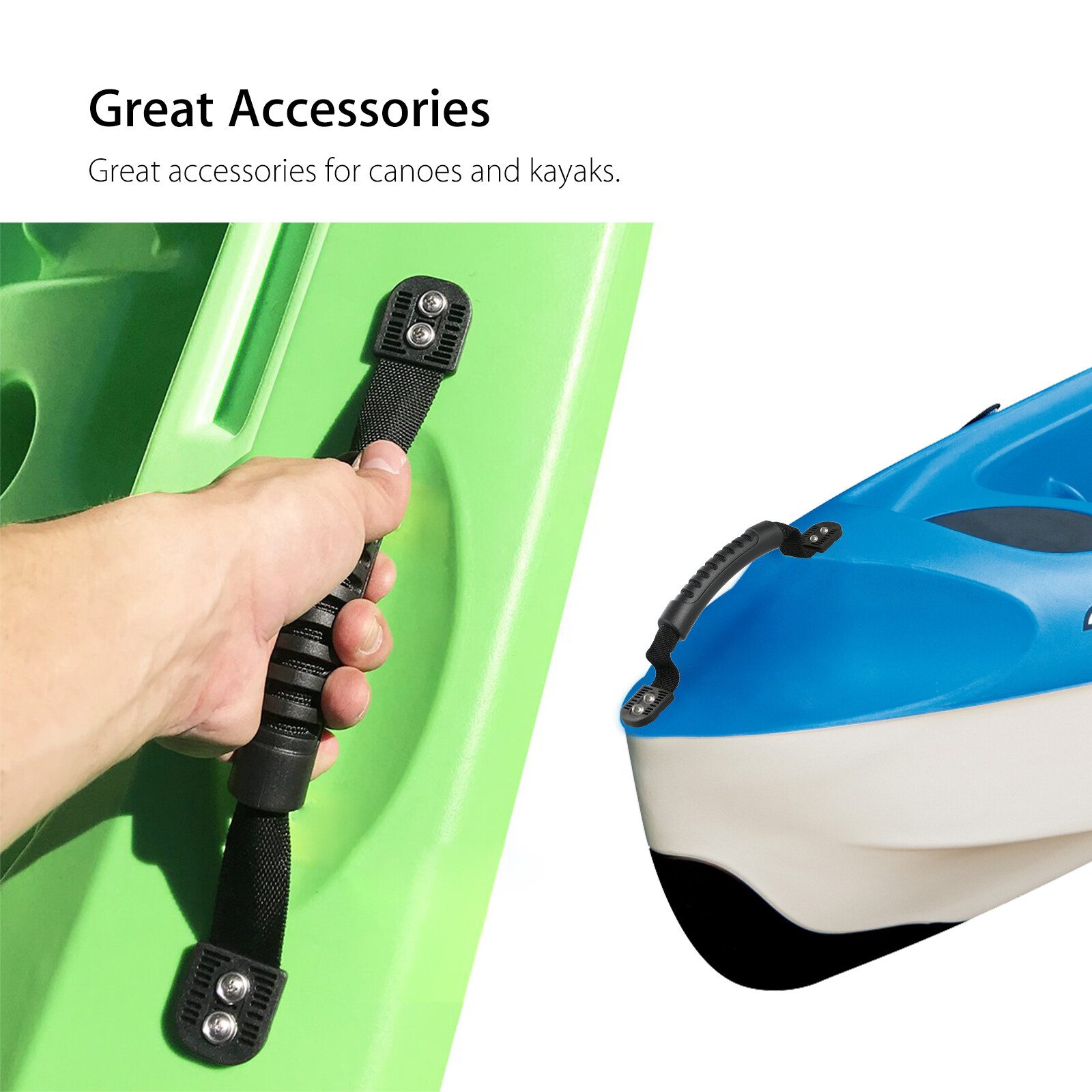 4/2/1Pcs Kayak Rubber Handles Canoe Boat Side Mount Carry Handles Outdoor Sport