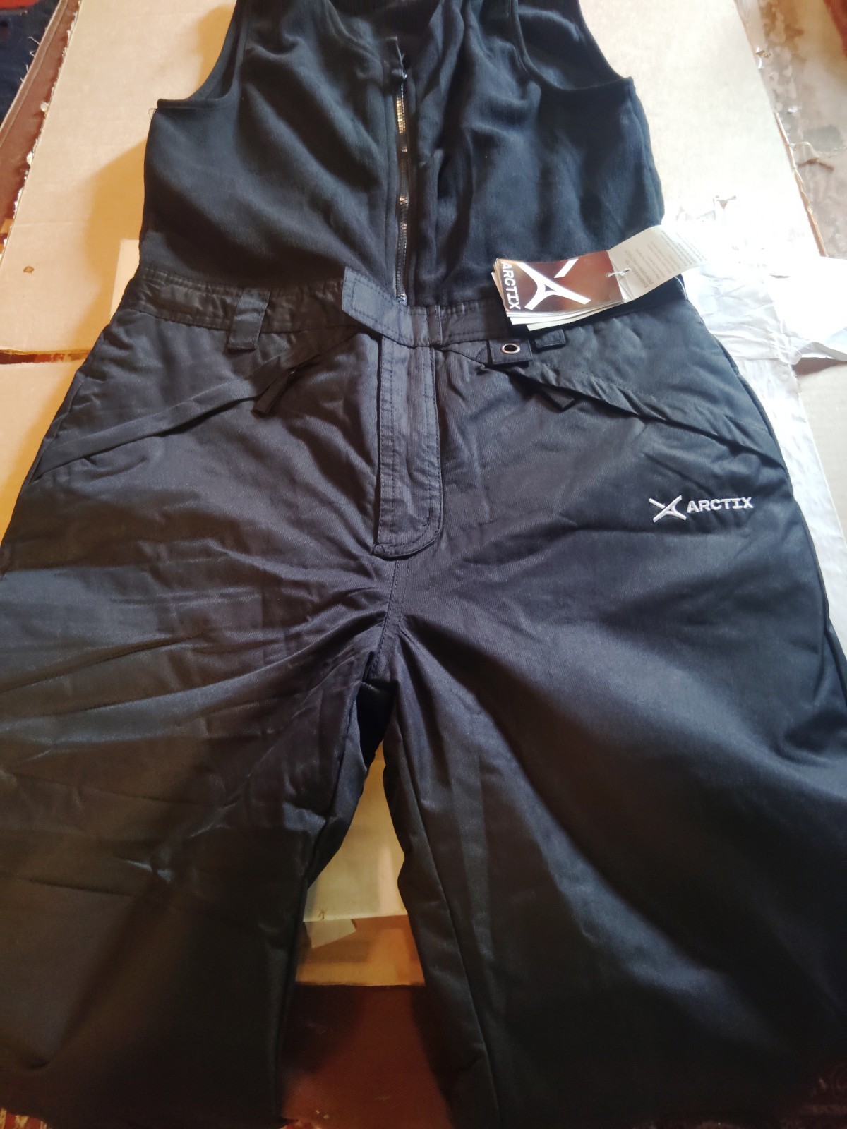 L(14/16)Arctix Black Overall Water Repellent Full Sleeveless Suit