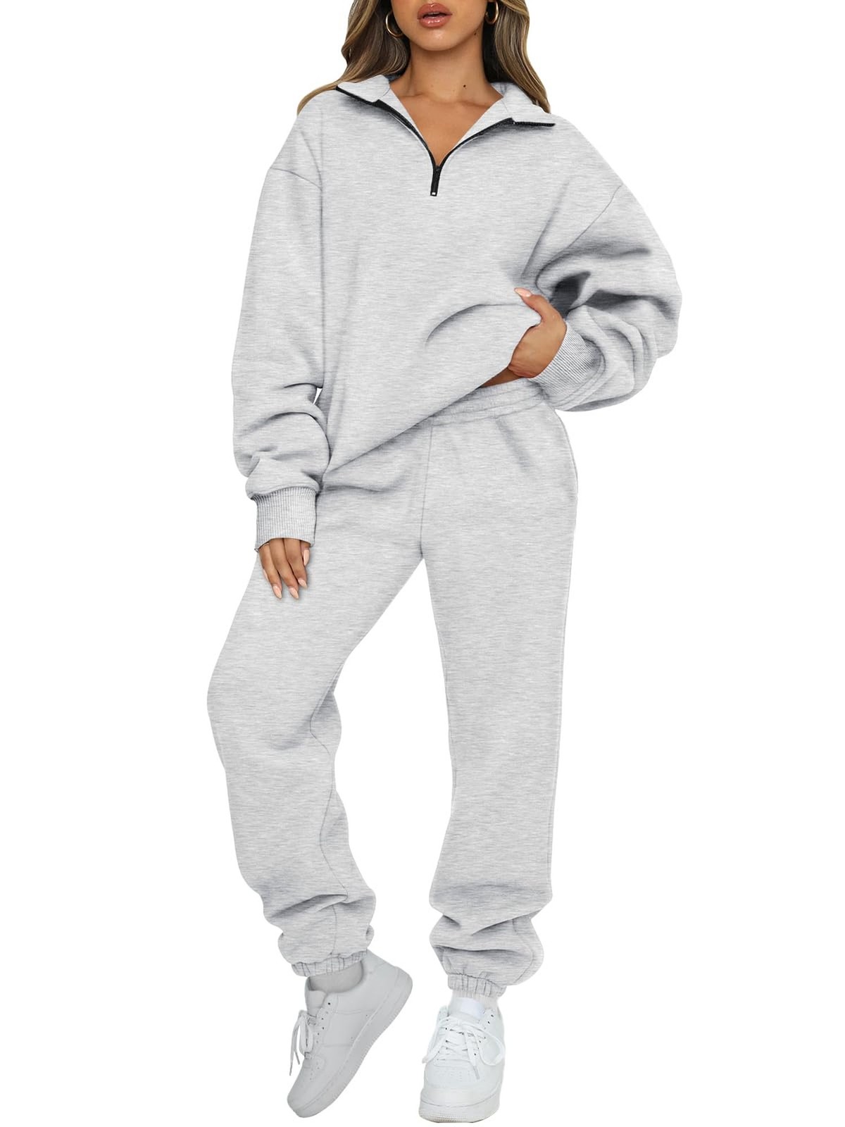 AUTOMET Women’s Sweatsuits 2 Piece Outfits Casual Airport and Travel Lounge S…