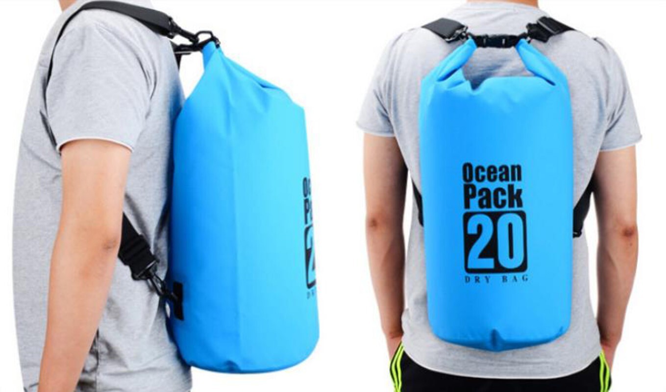 2L-30L PVC Waterproof Dry Bag Sack Ocean Pack Floating Boating Kayaking Camping