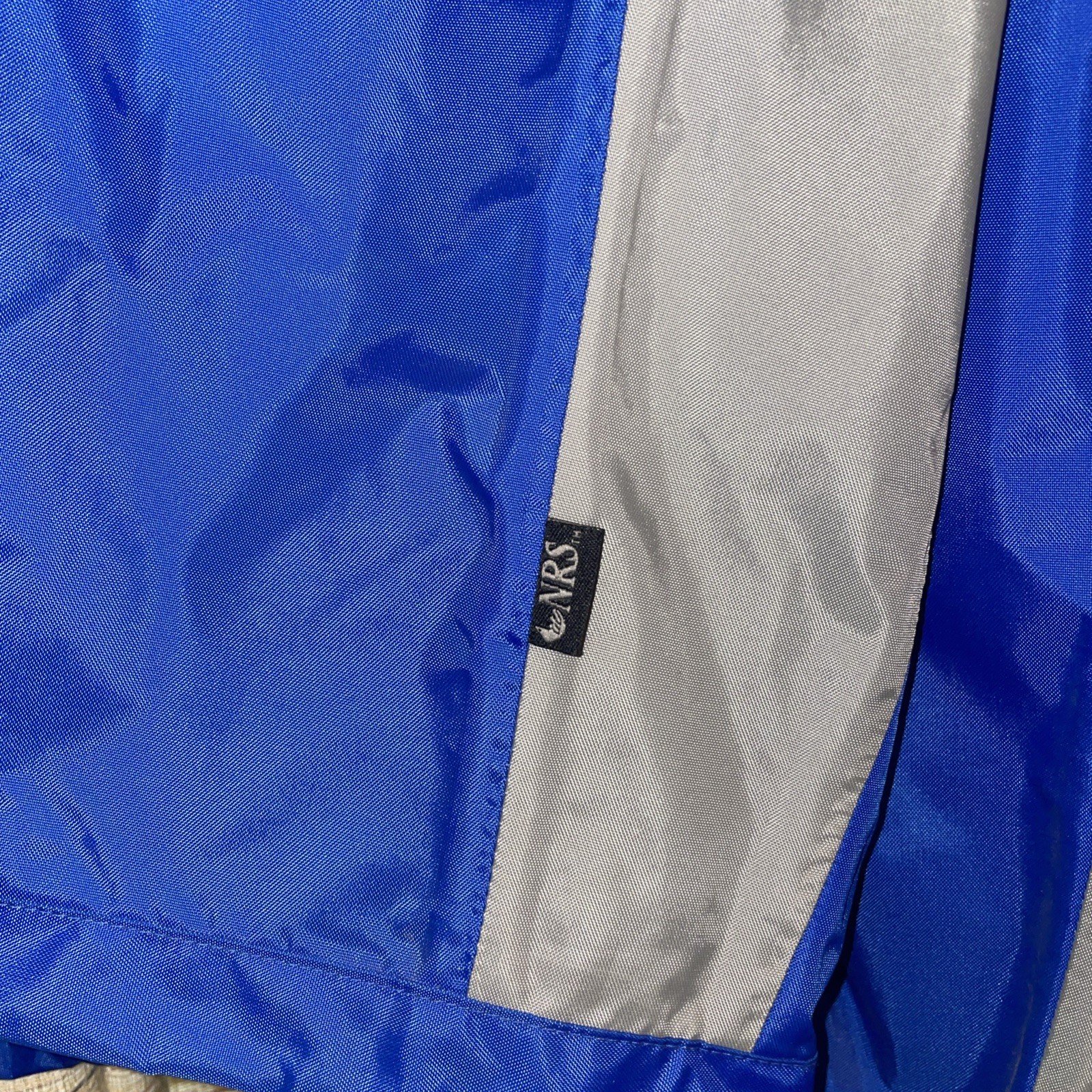 NRS Rio Large. Paddling Jacket Splash Top for Rafting Kayaking Blue Gray NOS