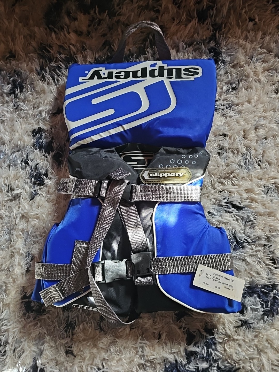 Slippery Reform Infant Life Vest Type 2 Blue/Black 7243-00-10 NWT