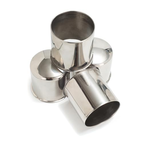 4Pcs 4.25″ Push Through Wheel Center Caps Stainless Trailer Hub Cap for Truck