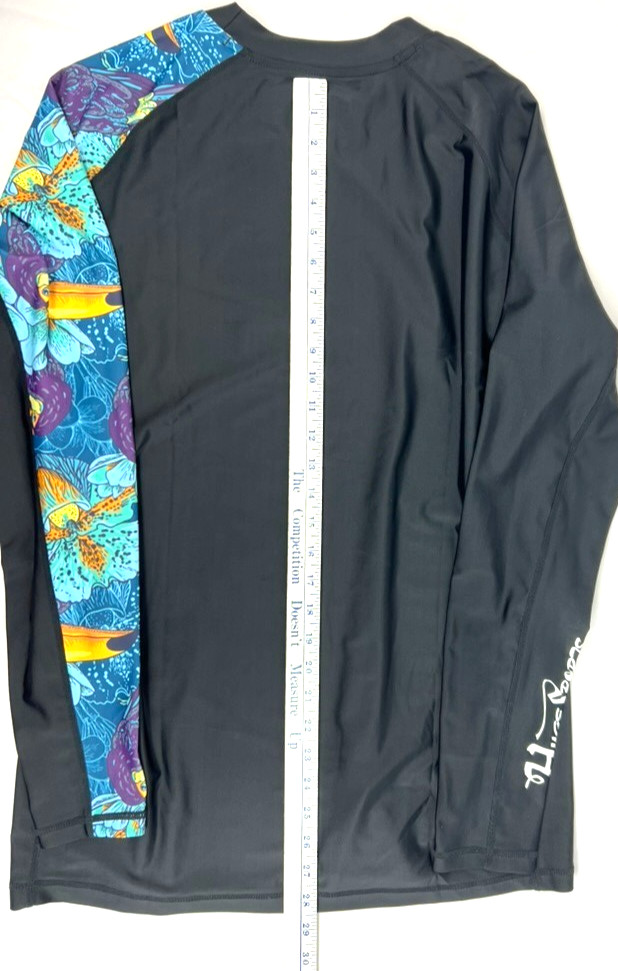 HUGE SPORTS Mens Rash Guard XXXL Long Sleeves UPF 50+ Sun Protection Swim Shirt