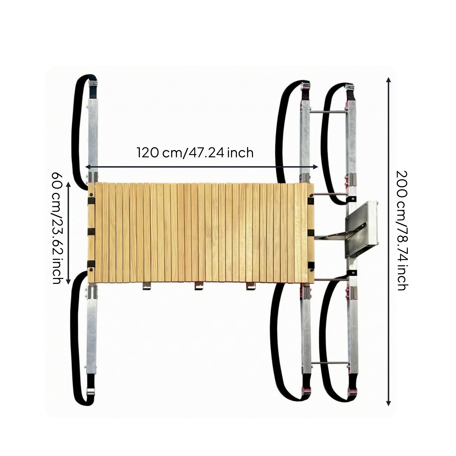 Paddleboard Splicing Frame Metal Fittings Paddleboard Joining Frame Wooden Slat