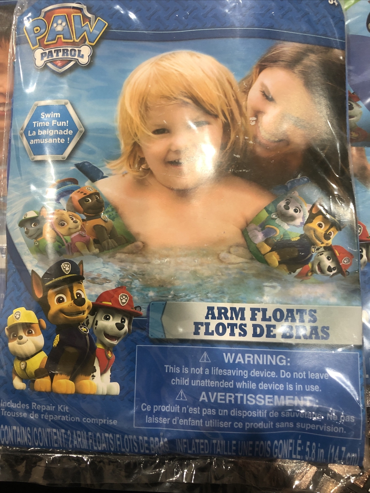 Nickelodeon Paw The Patrol Swim Set Arm Floats Beach Ball Swim Ring 3 Piece Set