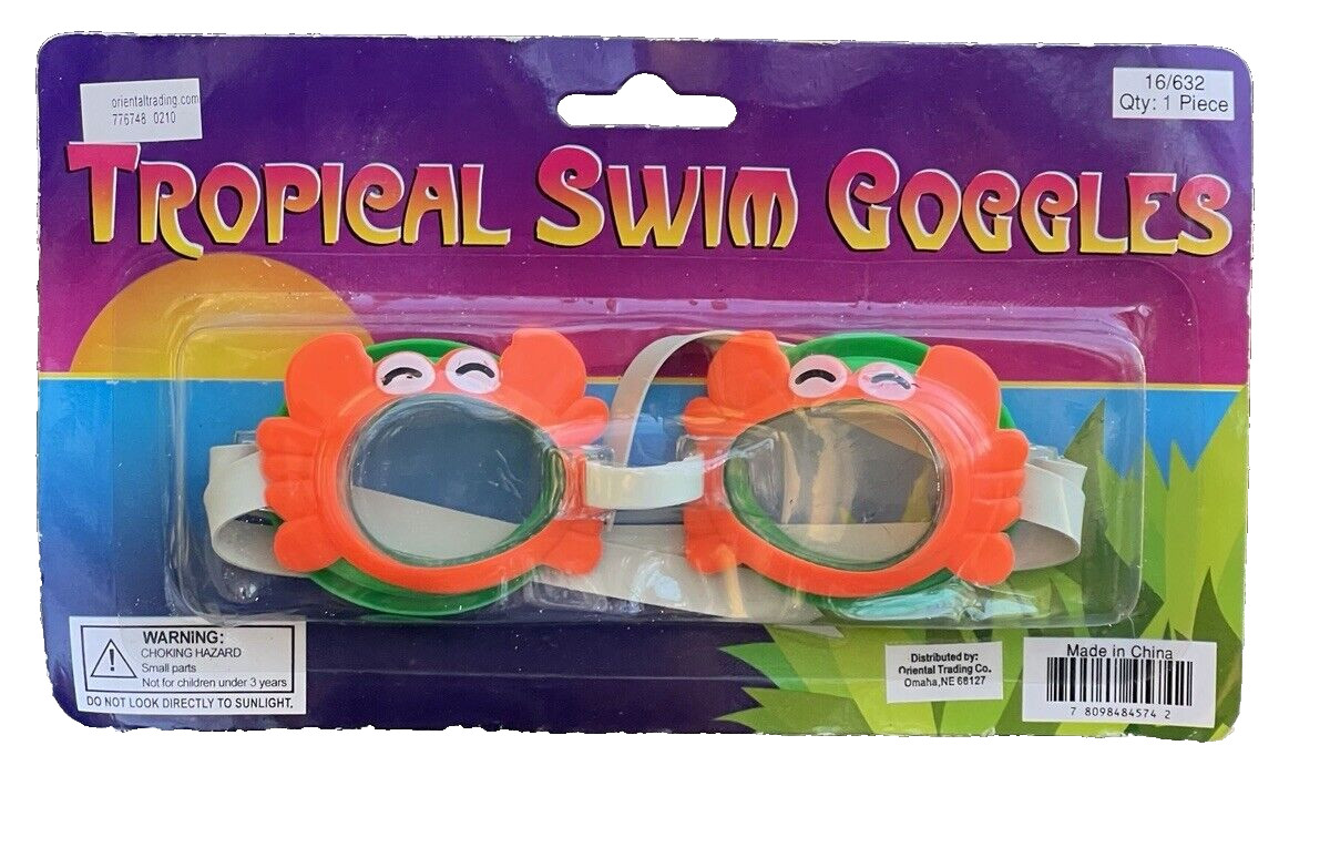 New!! Swim Goggles For Kids – 4 Styles To Choose: Dolphin, Crab, Whale, Fish